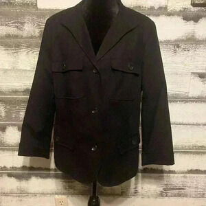 Worthington Black Blazer Jacket size Large with padded shoulders